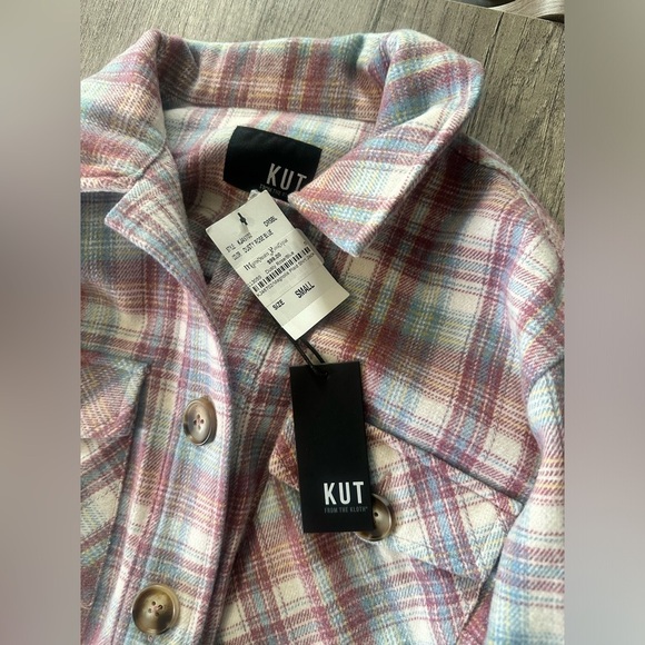 COPY - NWT Kut from the Kloth Dusty Rose/Blue Shacket - Picture 4 of 10